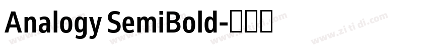 Analogy SemiBold字体转换 Analogy SemiBold字体转换